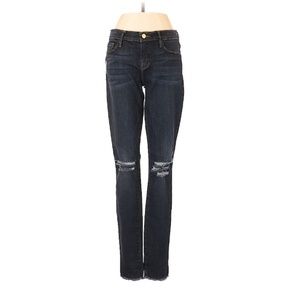 Frame Le Skinny de Jeanne Distressed Skinny Jean
